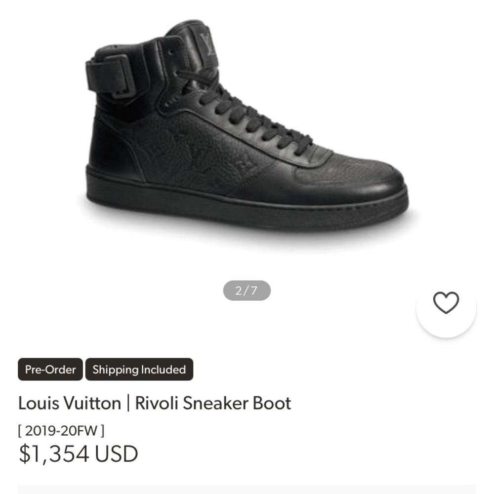 Louis Vuitton Rivoli sneaker boot